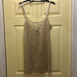 Intimately gold sequin camisole long